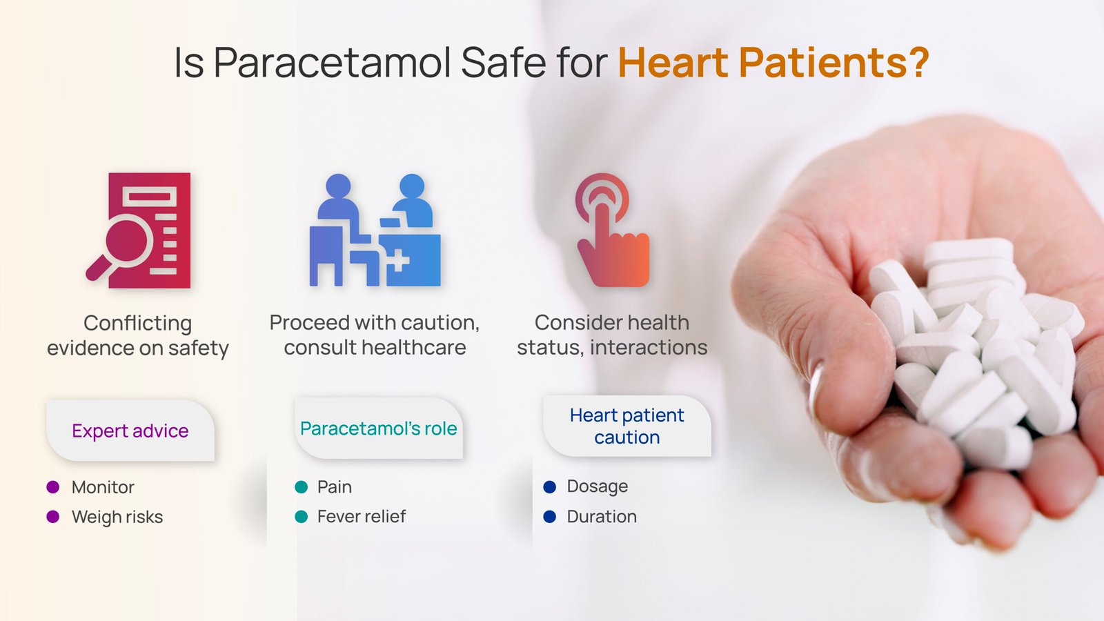 is paracetamol safe for heart patient