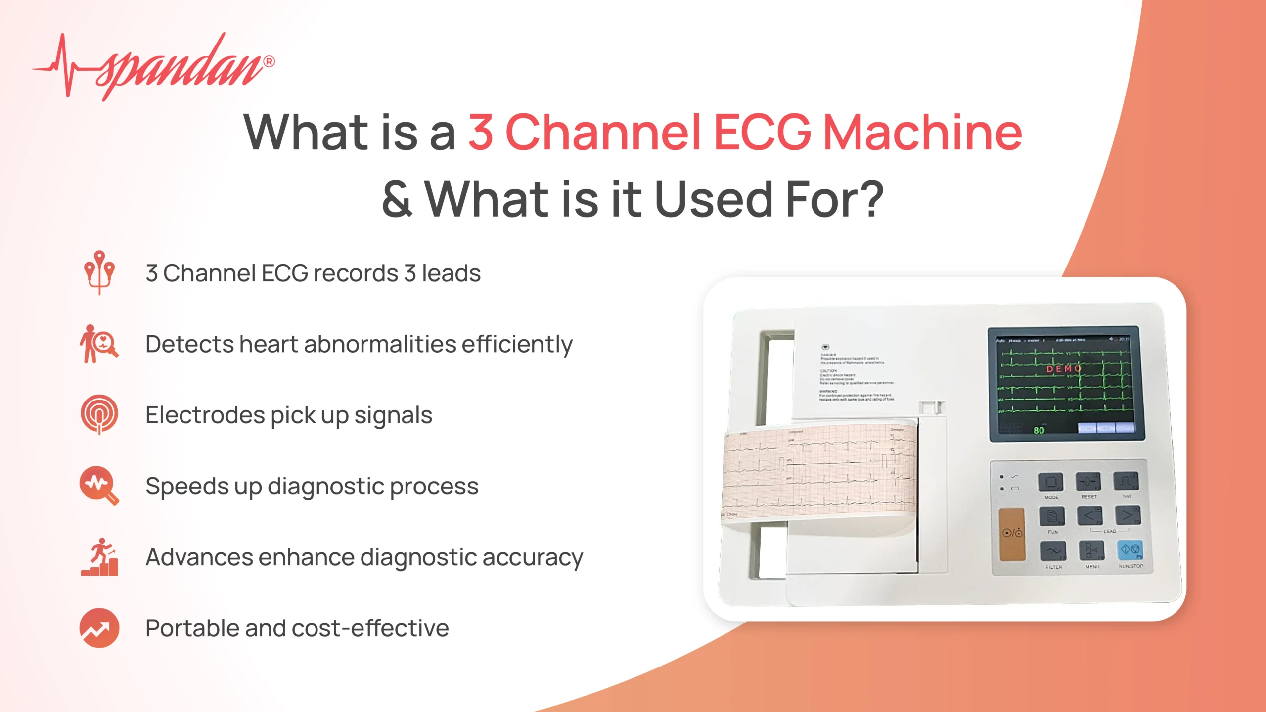 3 channel ecg machine