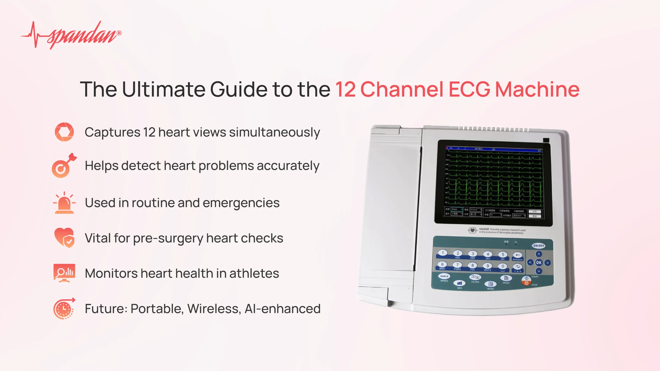 12 channel ecg machine