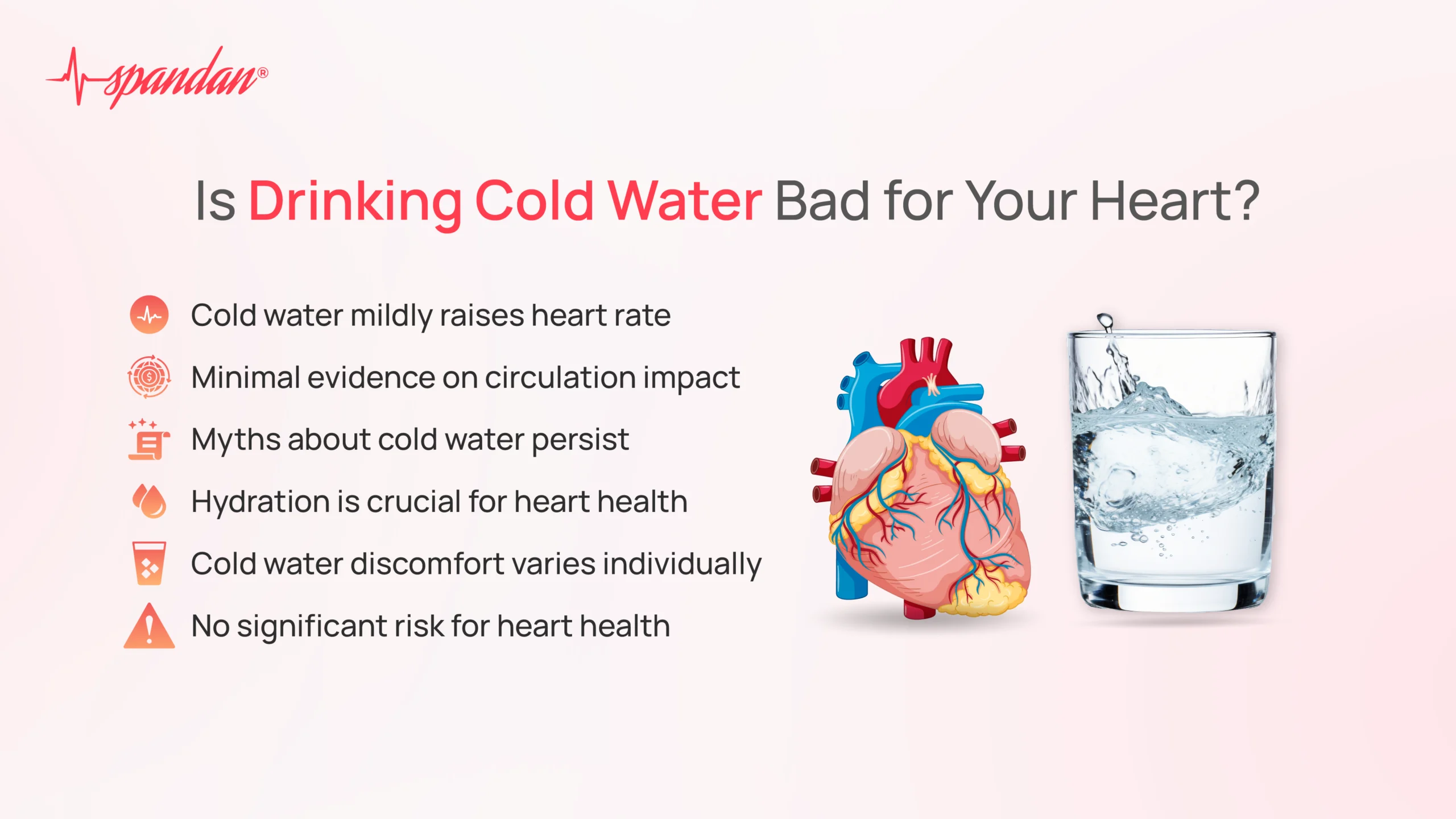 is drinking cold water bad for your heart